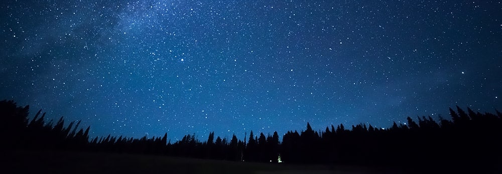 Blue,Dark,Night,Sky,With,Many,Stars,Above,Field,Of