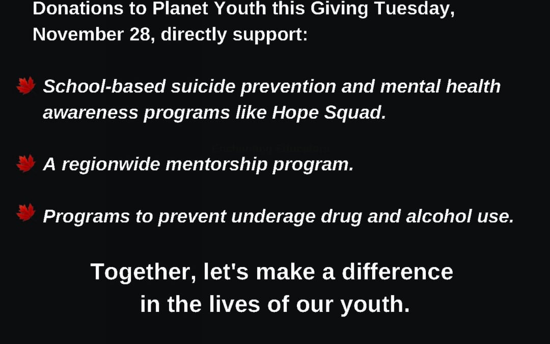 Giving Tuesday to Support Local Youth