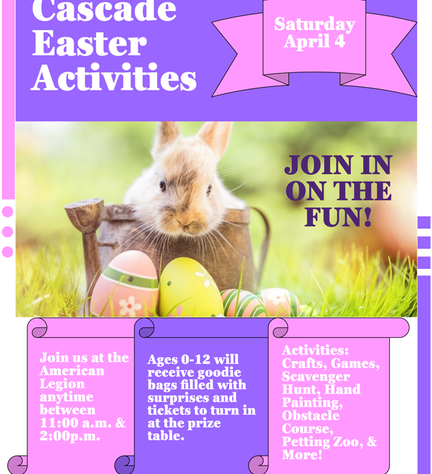 Cascade Easter Activities