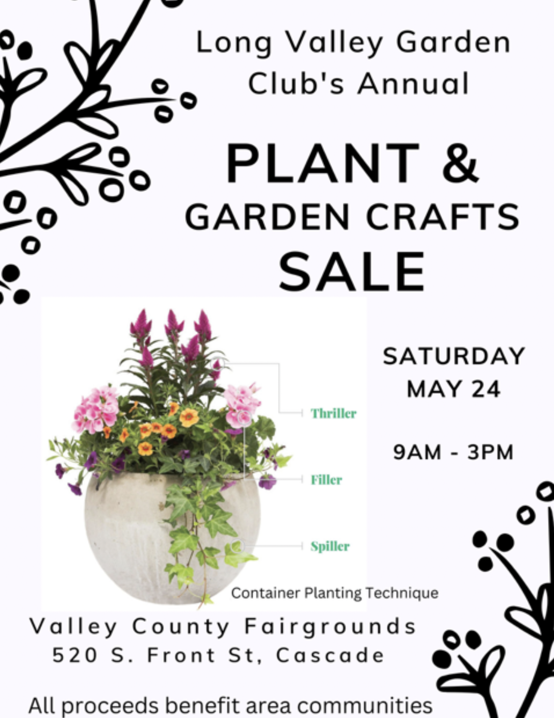 Plant and garden crafts sale