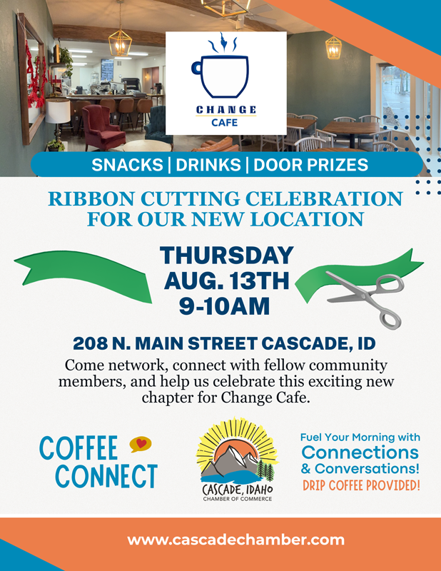 Coffee Connect in August in Cascade, Idaho
