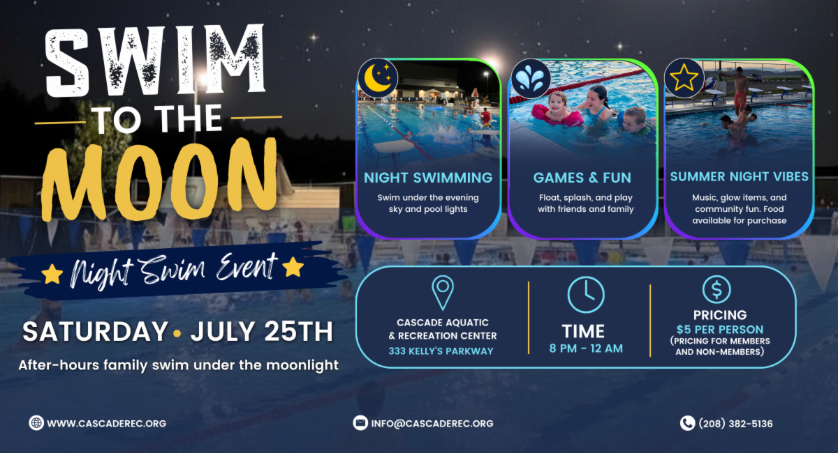 Swim to the Moon event in Cascade, Idaho