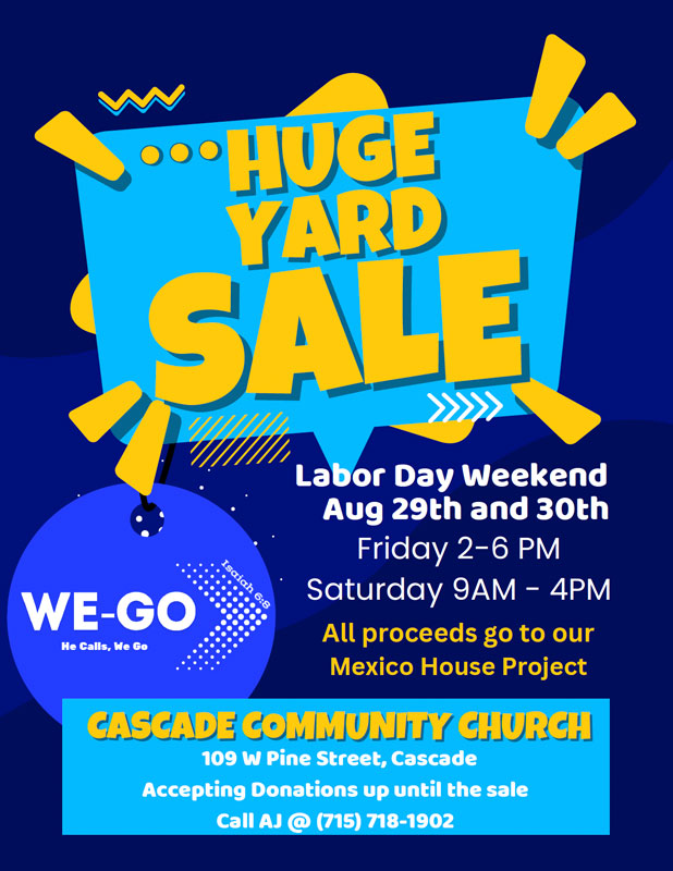 Huge Yard Sale in Cascade, Idaho