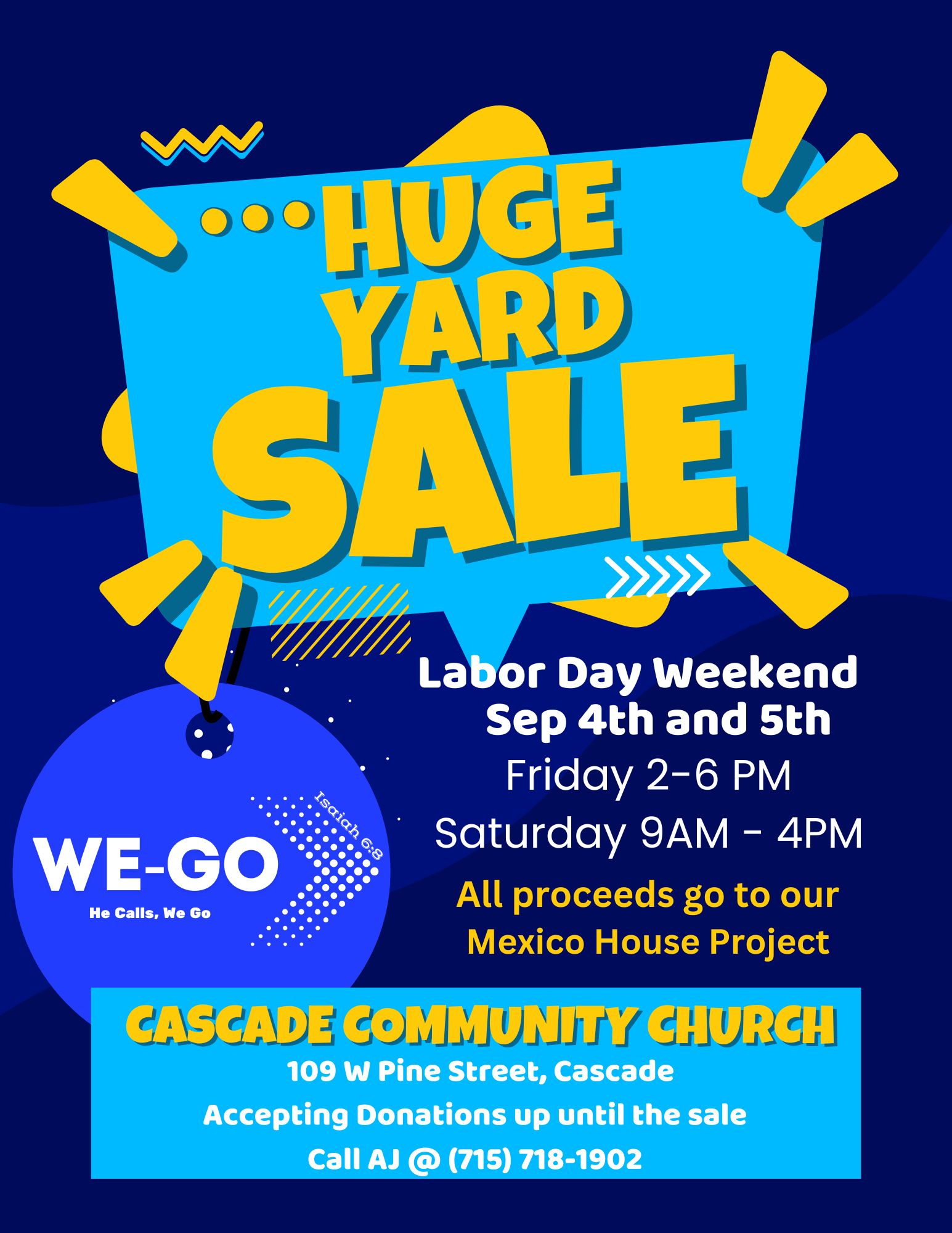 Huge Labor Day Yard Sale in Cascade, Idaho