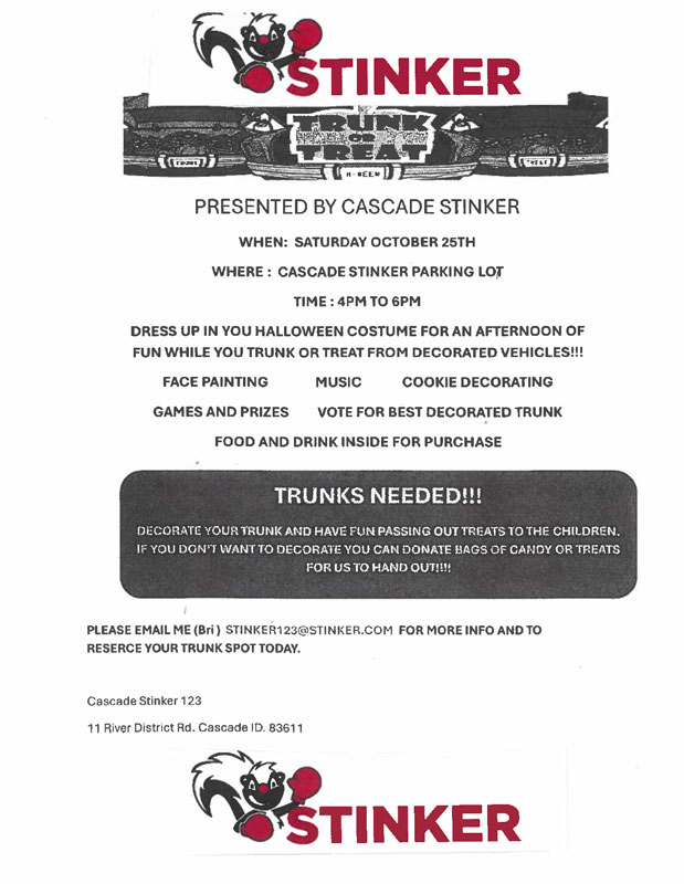 Stinker Trunk or Treat in Cascade, Idaho