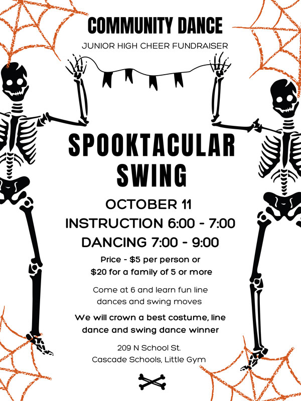 Community fundraiser Dance in Cascade, Idaho