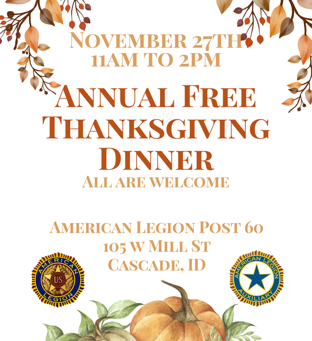 American Legion Free Thanksgiving Dinner