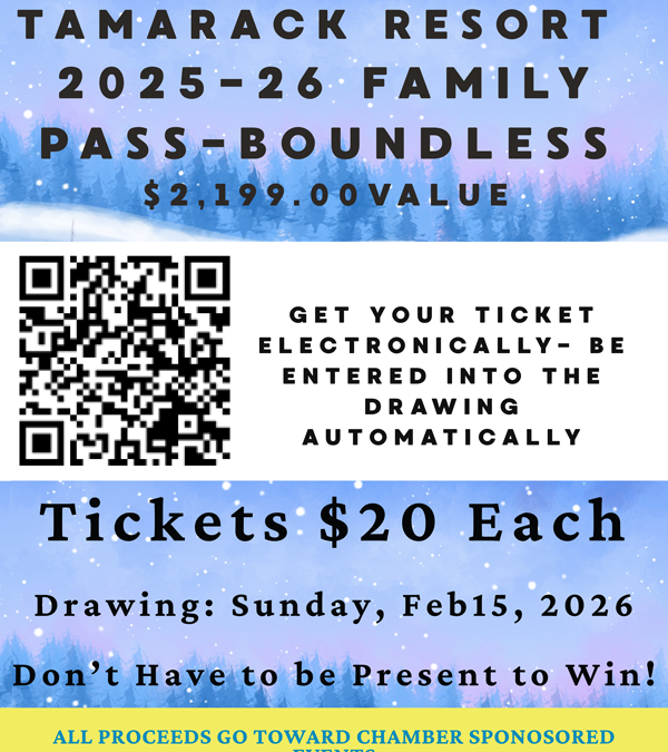 Tamarack Resort Family Pass Raffle!