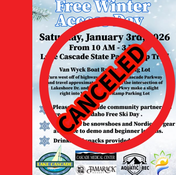 Free Winter Access Day in Cascade, Idaho canceled
