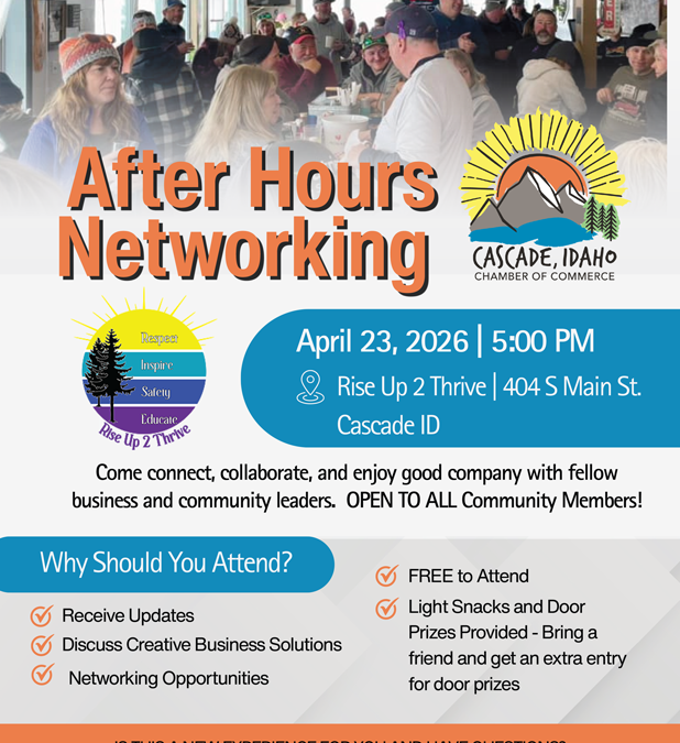 Cascade Chamber | April After Hours Networking | Rise Up 2 Thrive