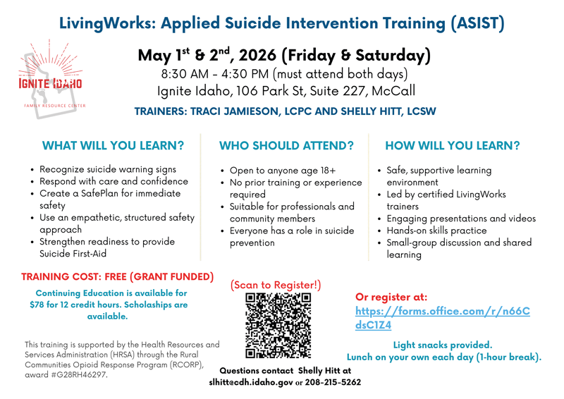 Applied Suicide Intervention Training in Cascade, Idaho