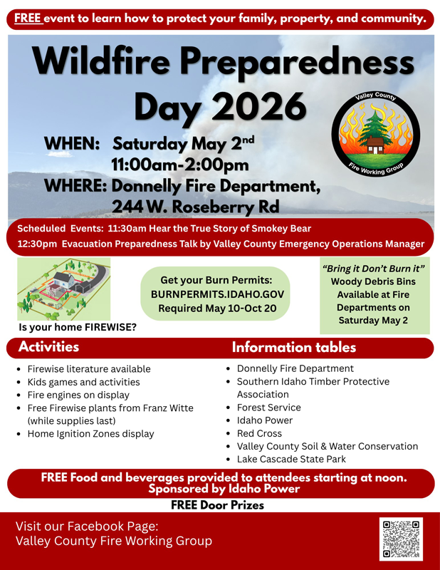 Wildfire preparedness Day in Donnelly, Idaho