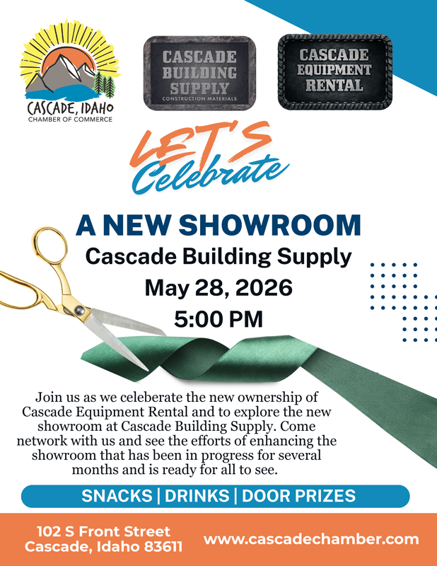 Cascade Building Supply Ribbon Cutting in Cascade, Idaho