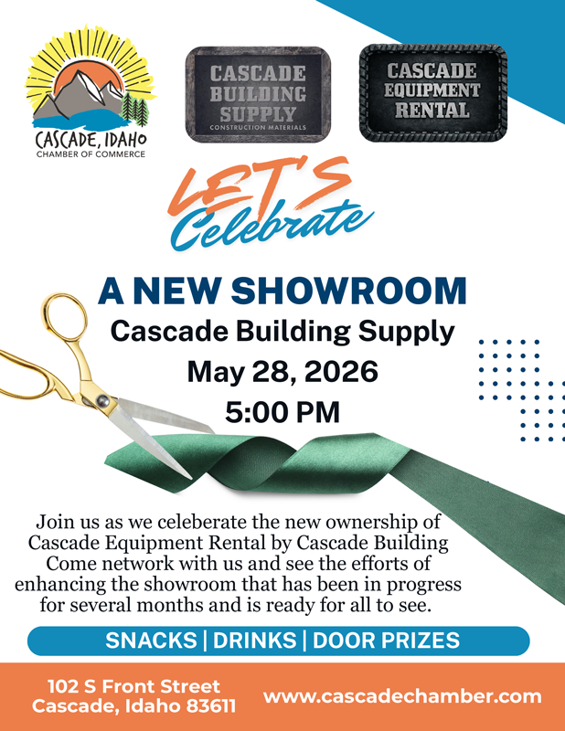 Cascade Building Supply Showroom RIbbon Cutting in Cascade, Idaho