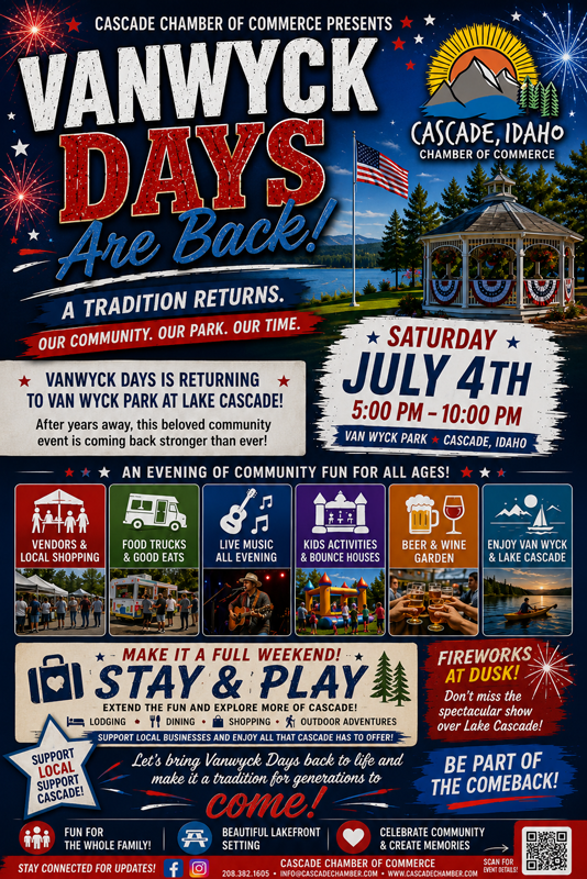 Vanwyck Days in Cascade, Idaho
