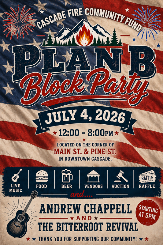 Plan B Block Party in Cascade, Idaho