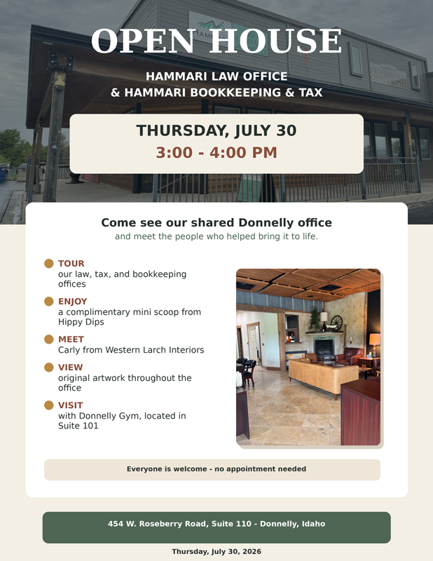 Hammari Open House in Donnelly, Idaho