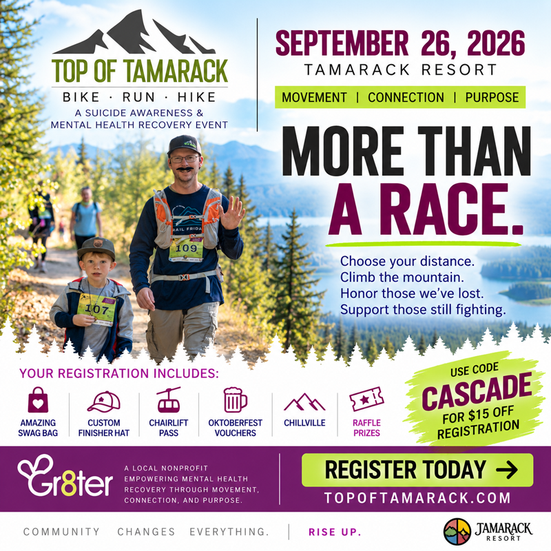 Top of Tamarack race in Tamarack, Idaho