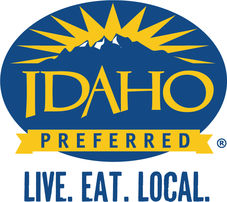 idaho preferred live. eat. local. logo