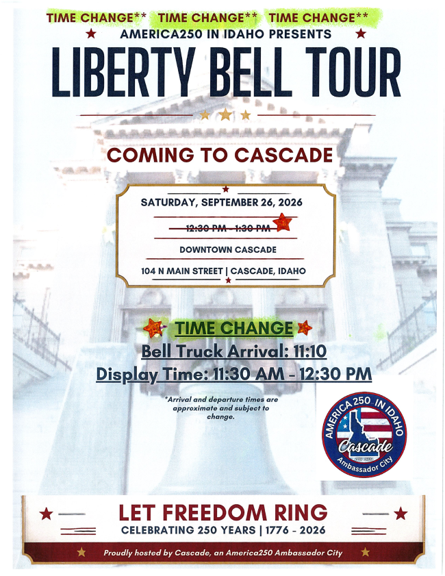 Liberty Bell Tour in Cascade, Idaho