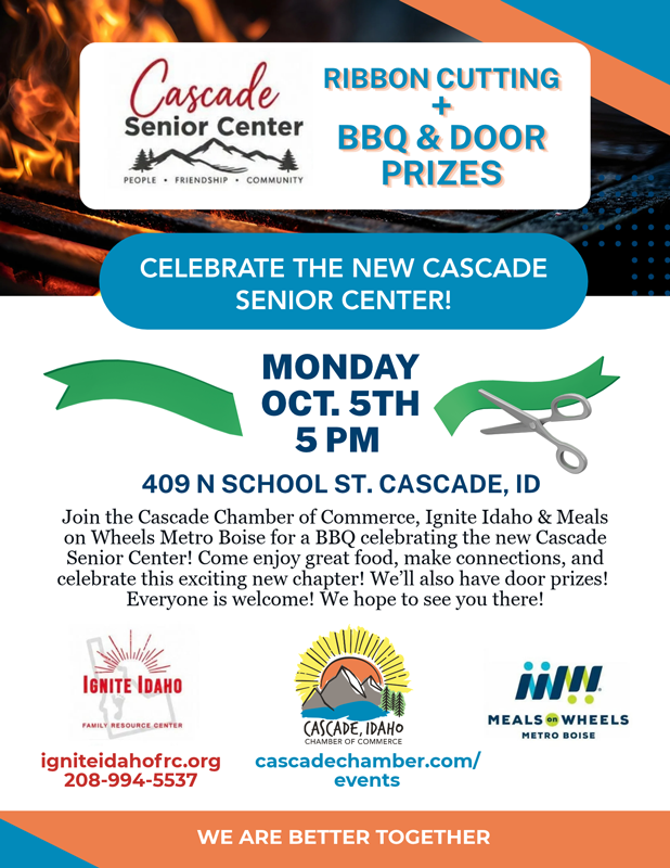 Senior Center Ribbon Cutting in Cascade, Idaho