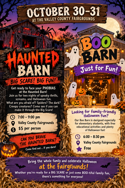 Haunted Barn and Boo Barn in Cascade, Idaho